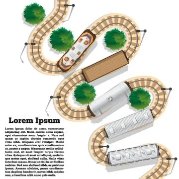 Railway. イラスト素材