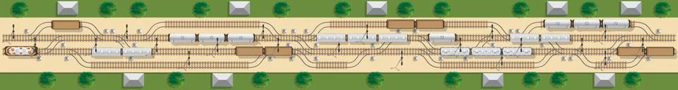 Railway. Stock Illustration