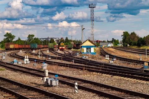 Railway Junction Stock Photos