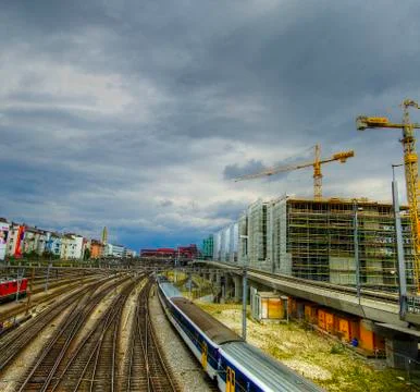 Railway landscape Stock Photos