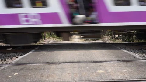 Railway Level Crossing Gates Stock-Footage 336430429