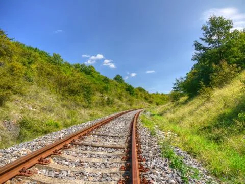 Railway line Stock Photos