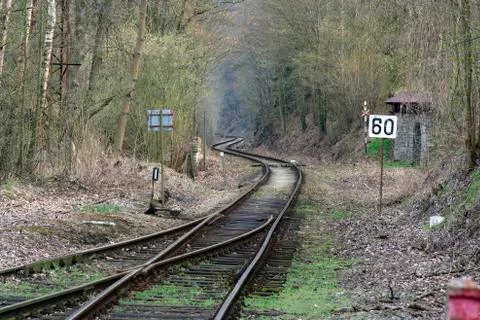 Railway line Stock Photos
