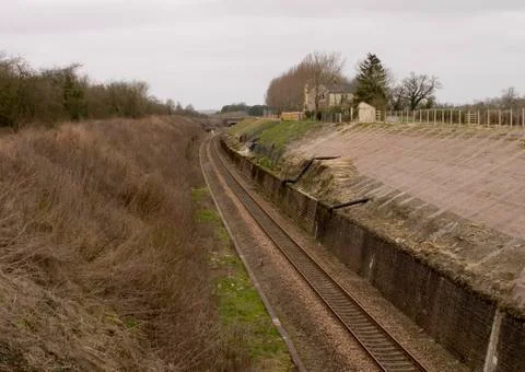 Railway line Stock Photos