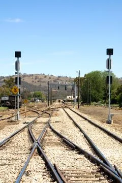 Railway lines Stock Photos