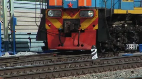 Railway. Locomotive Stock Footage