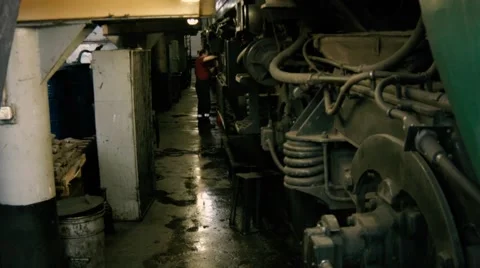 Railway maintenance depot Stock Footage 47209060