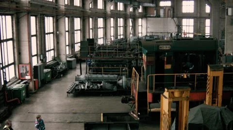 Railway maintenance depot Stock Footage 47209159