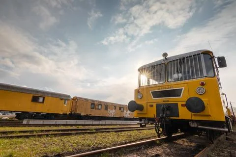 Railway maintenance machine Stock Photos
