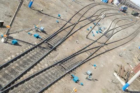 Railway node Stock Photos