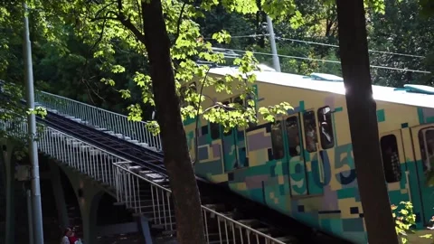 Railway in the park Stock Footage 195330360