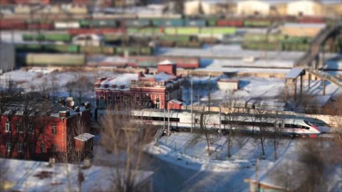 Railway Passenger Express Stock Footage 87060663