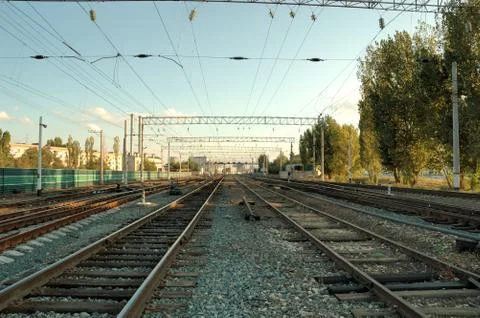 The railway Stock Photos