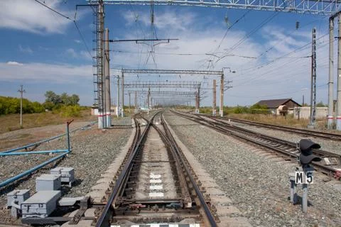 The railway Foto stock
