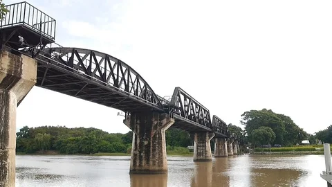 Railway River 02 Stock Footage 96425521