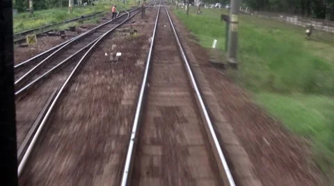 Railway Sidetrack Video stock 8601872