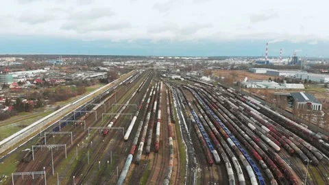 Railway siding Stock Footage 147265640