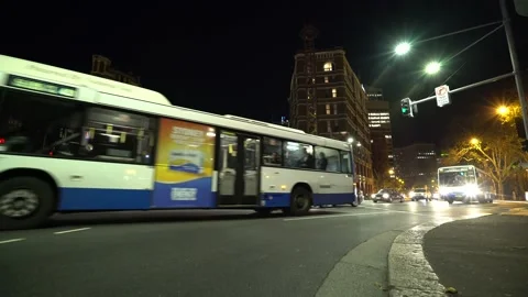 RAILWAY SQUARE BUSES 動画素材 163716845