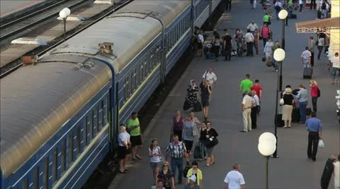 Railway station 2 Stock-Footage 11144486