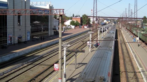 Railway station in Belgorod Stock Footage 108253296