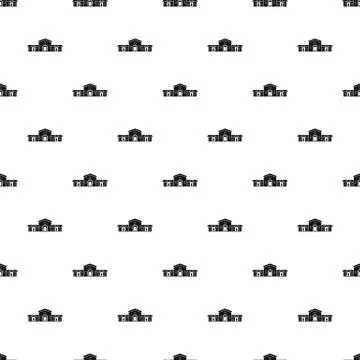 Railway station building pattern Ilustración de archivo