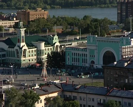 Railway station Stock Footage 2534282