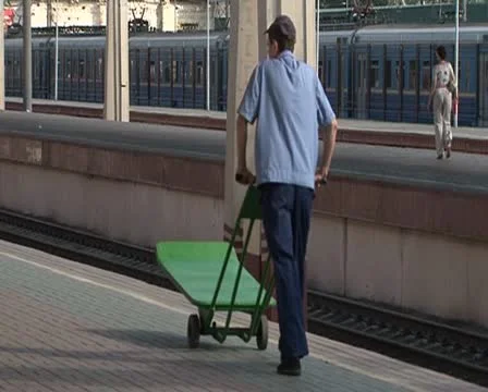 Railway station Stock Footage 10728034