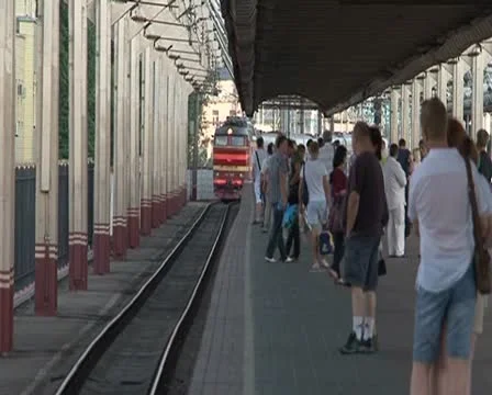 Railway station Видео 10728056