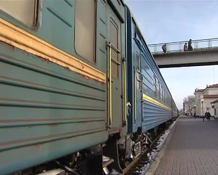 Railway station Stockbeeldmateriaal 10799112