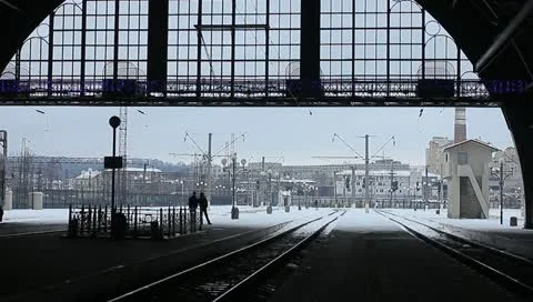 Railway station Stock Footage 11162214