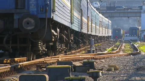 Railway station. Stock Footage 27205756