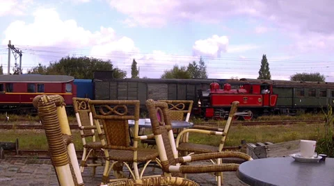 Railway station. Stock Footage 31554918