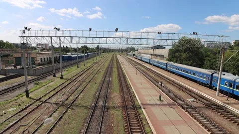 Railway Station Video stock 164455711
