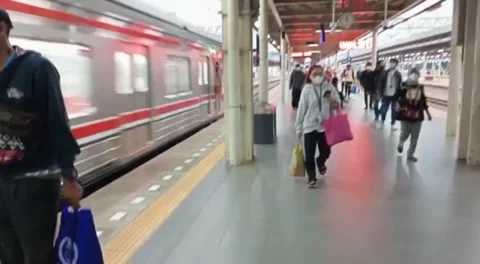 Railway station Stock Footage 242037123
