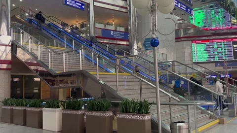 Railway station Stock Footage 262371684