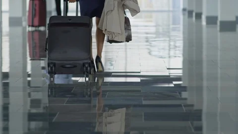 Railway station passengers moving in different ways Stock Footage 125711348