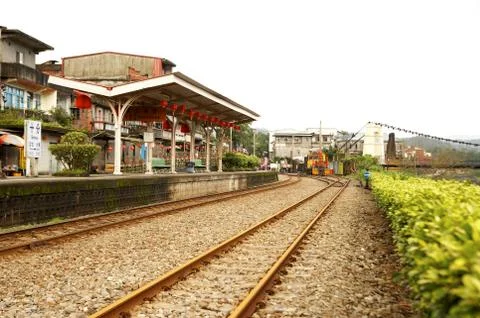 Railway station Fotos Stock