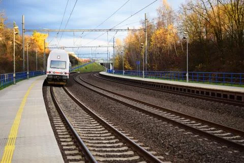 Railway station Stock Photos