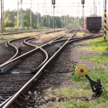 Railway station Stock Photos