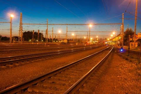 Railway station Foto stock