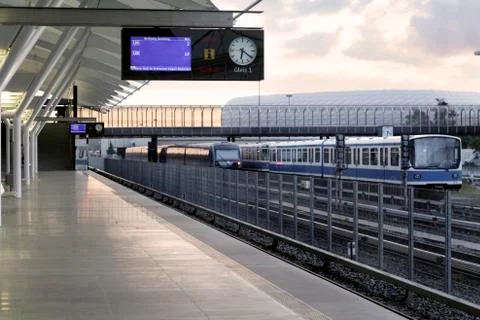 Railway station Stock Photos