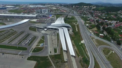 Railway station in sochi Stock Footage 51301383