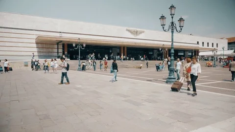 Railway station in Venice Stock Footage 76229520