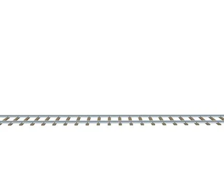 Railway track. 3d Vector illustration.Side view. 스톡 일러스트