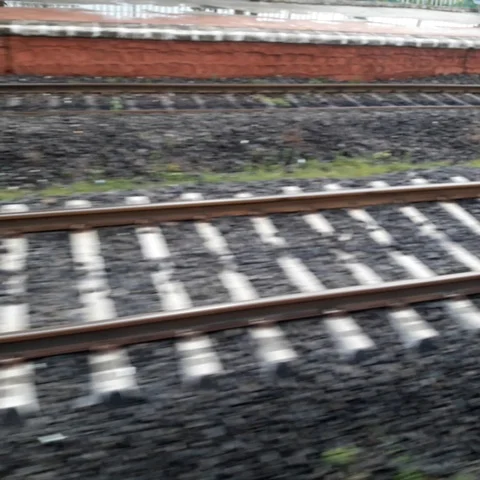 Railway track Stock Footage 122907623