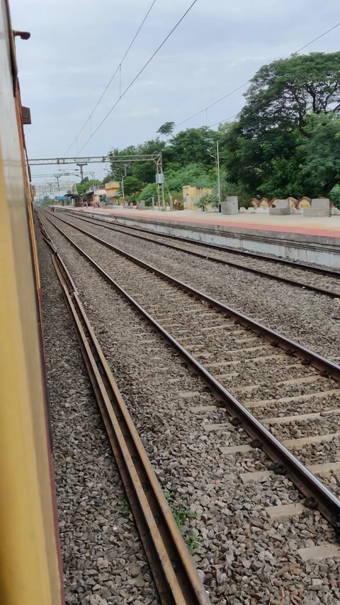 Railway track Stock Footage