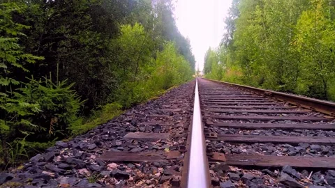Railway track Stock Footage 157517528
