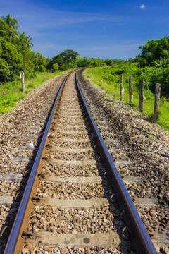 Railway track Stock Photos