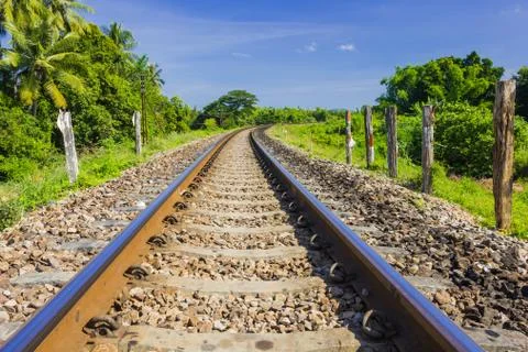 Railway track Stock Photos