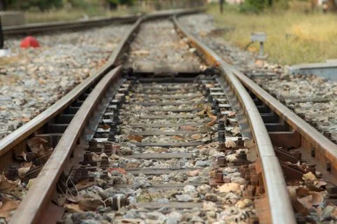 Railway track Stock Photos